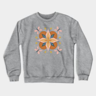 Vintage Botanical Flower Illustration Crewneck Sweatshirt